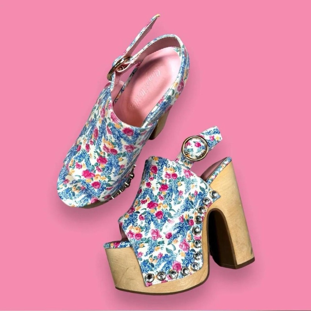 Sugar Thrillz Floral Platform Shoes